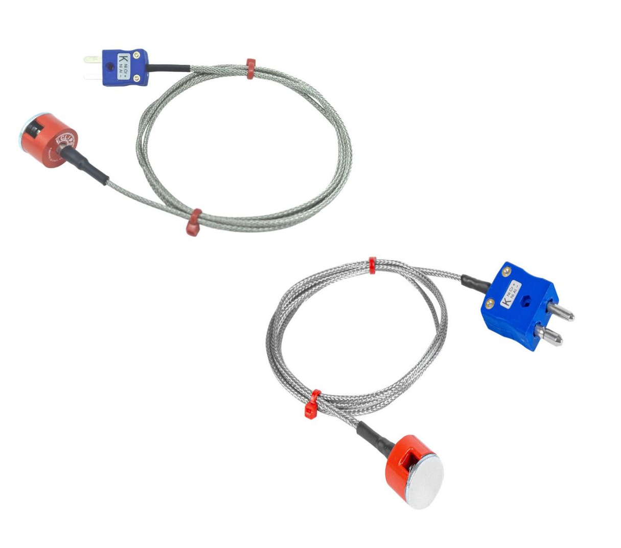 1,9 kg Zugknopfmagnet-Thermoelement, PFA-isoliertes Kabel mit Edelstahlgeflecht