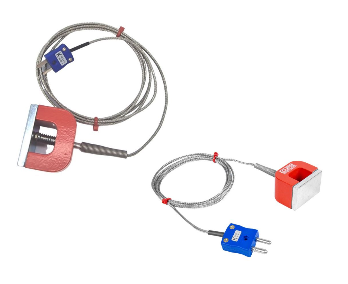 11,8 kg Zugkraft (Hufeisen) Magnet-Thermoelement, PFA-isoliertes Kabel mit Edelstahl-bergeflecht