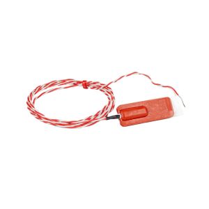 Silikonkautschuk-Patch-Thermoelement PFA Twin Twisted mit blanken Anschlssen - Typ K JIS - 5m